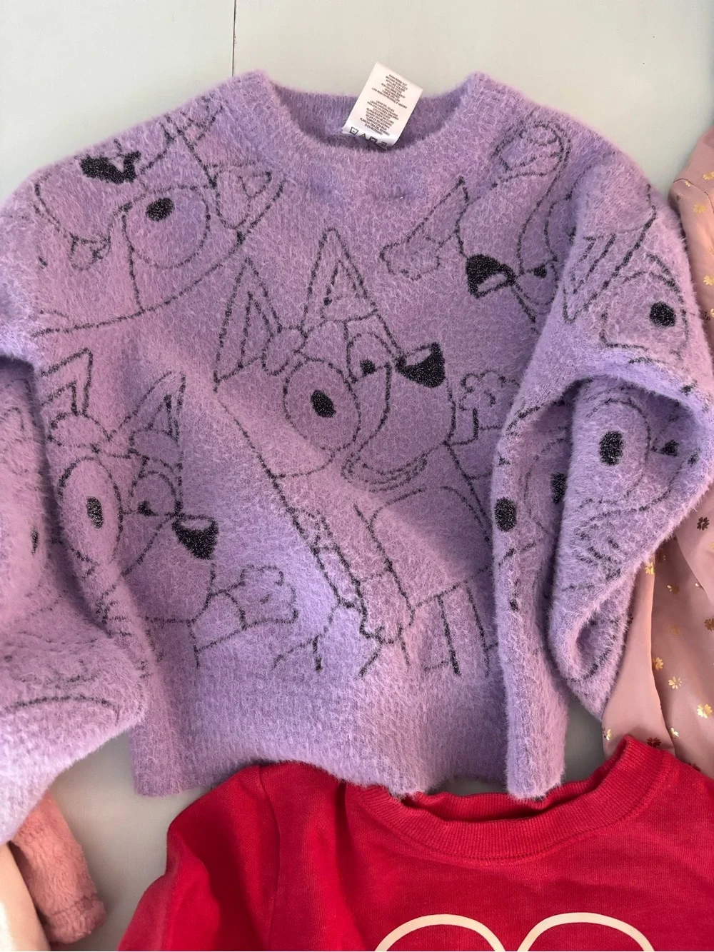 Carter's Girls Mixed Pullover Sweatshirts - Red, Pink, Purple, Cream